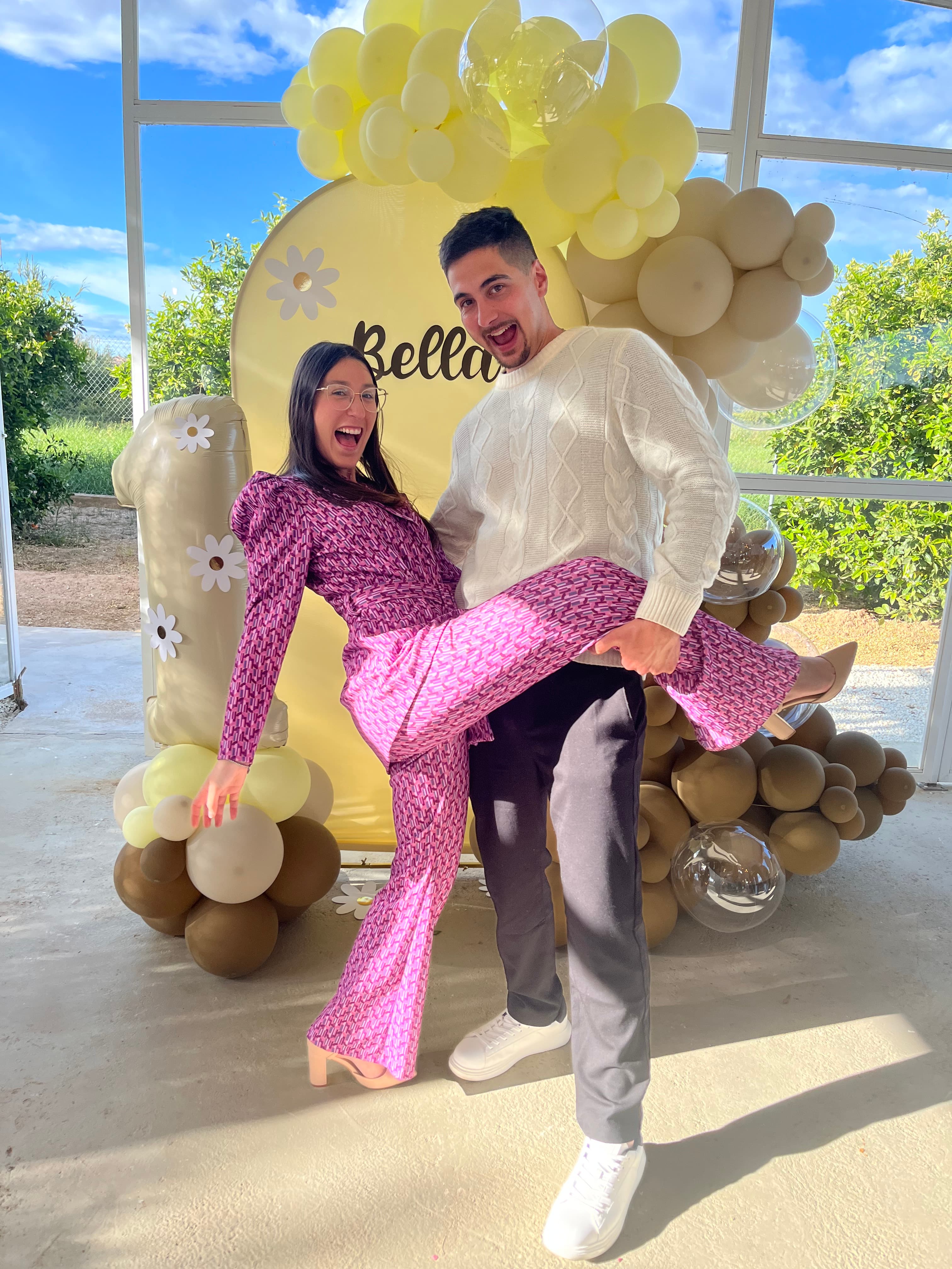 Ainhoa y Raúl en una celebración